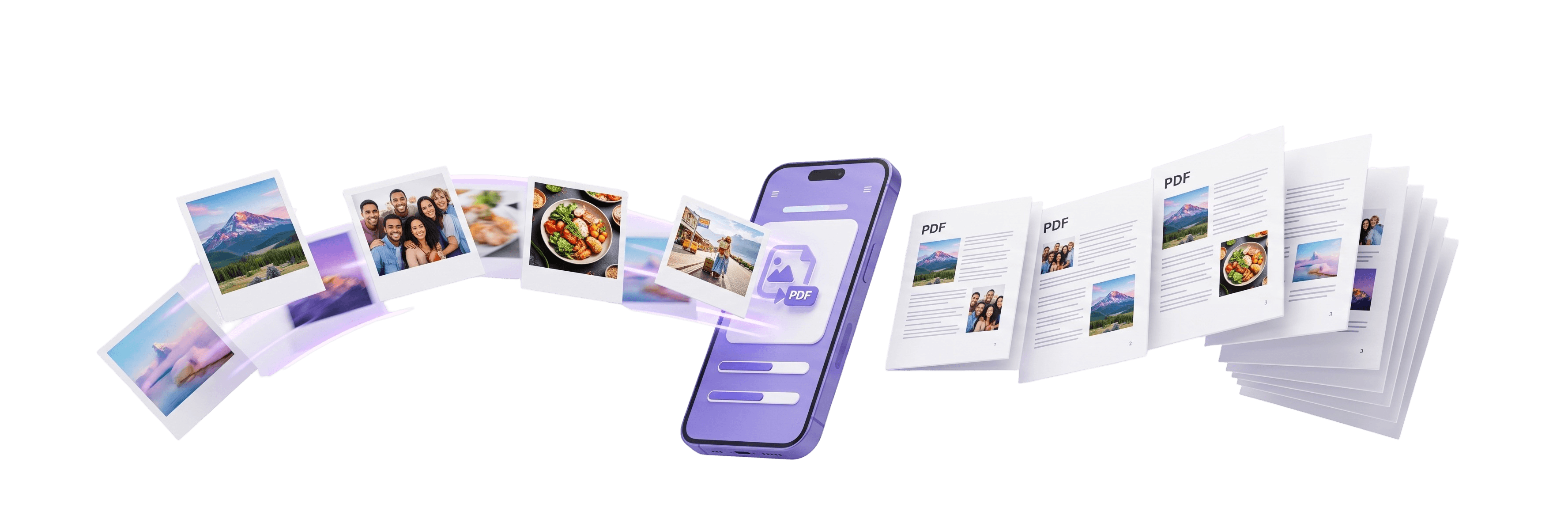 Image to PDF conversion workflow - photos into organized PDF document